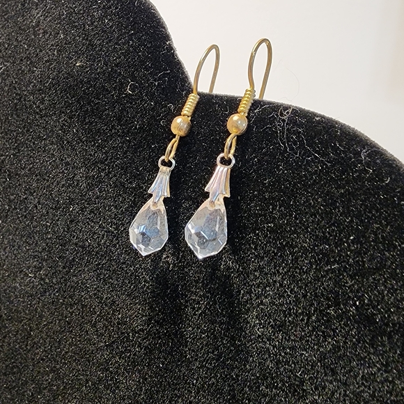 Jewelry - Elegant Gold and Silver Drop Earrings